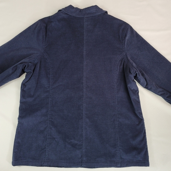 Susan Graver Corduroy Button Front Blazer Jacket Sz L - Picture 14 of 16